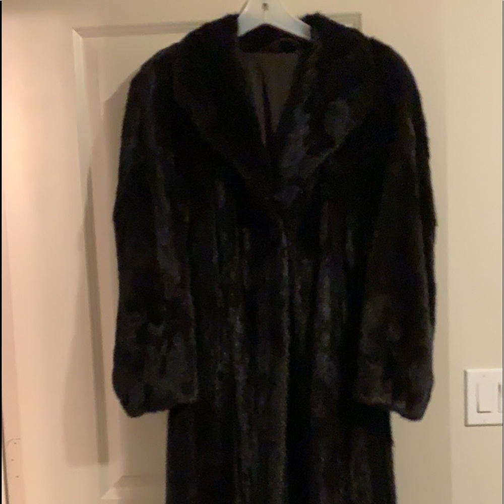 Mink large fur coat excellent condition.